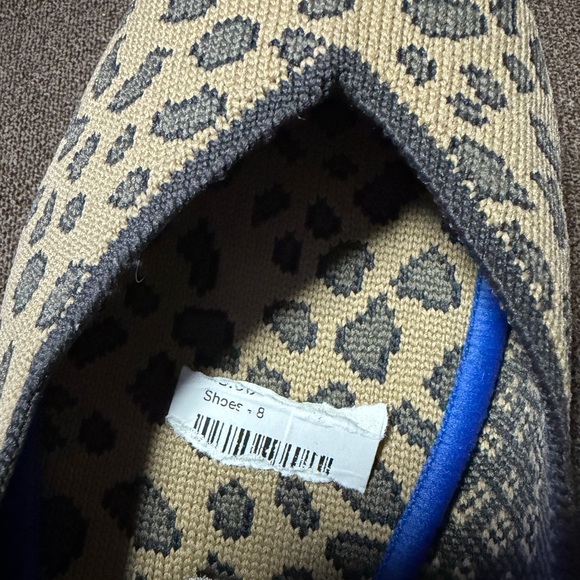 Preloved: Rothy's Tan and Black Leopard Flats - Picture 8 of 12